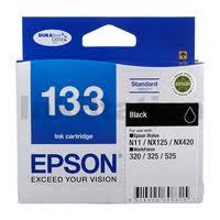 Genuine Epson T1331 (133) Black Ink Cartridge (C13T133192) - 230 pages